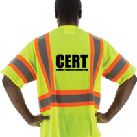 High Visibility Class 3 CERT Vest with DOT Striping