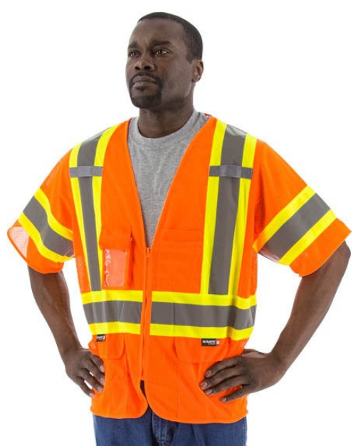 High Visibility Class 3 CERT Vest with DOT Striping – Tom's Protective Wear